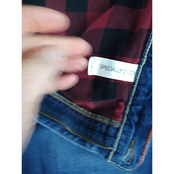 Eddie Bauer Flannel Lined Jeans Men's 36x34 Blue Denim Straight  Fit Medium Wash - Picture 11 of 16